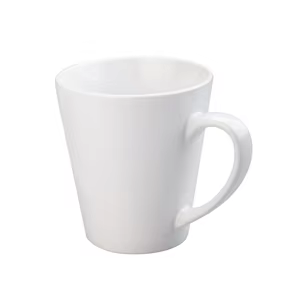 12 oz White Cone Shape Mug